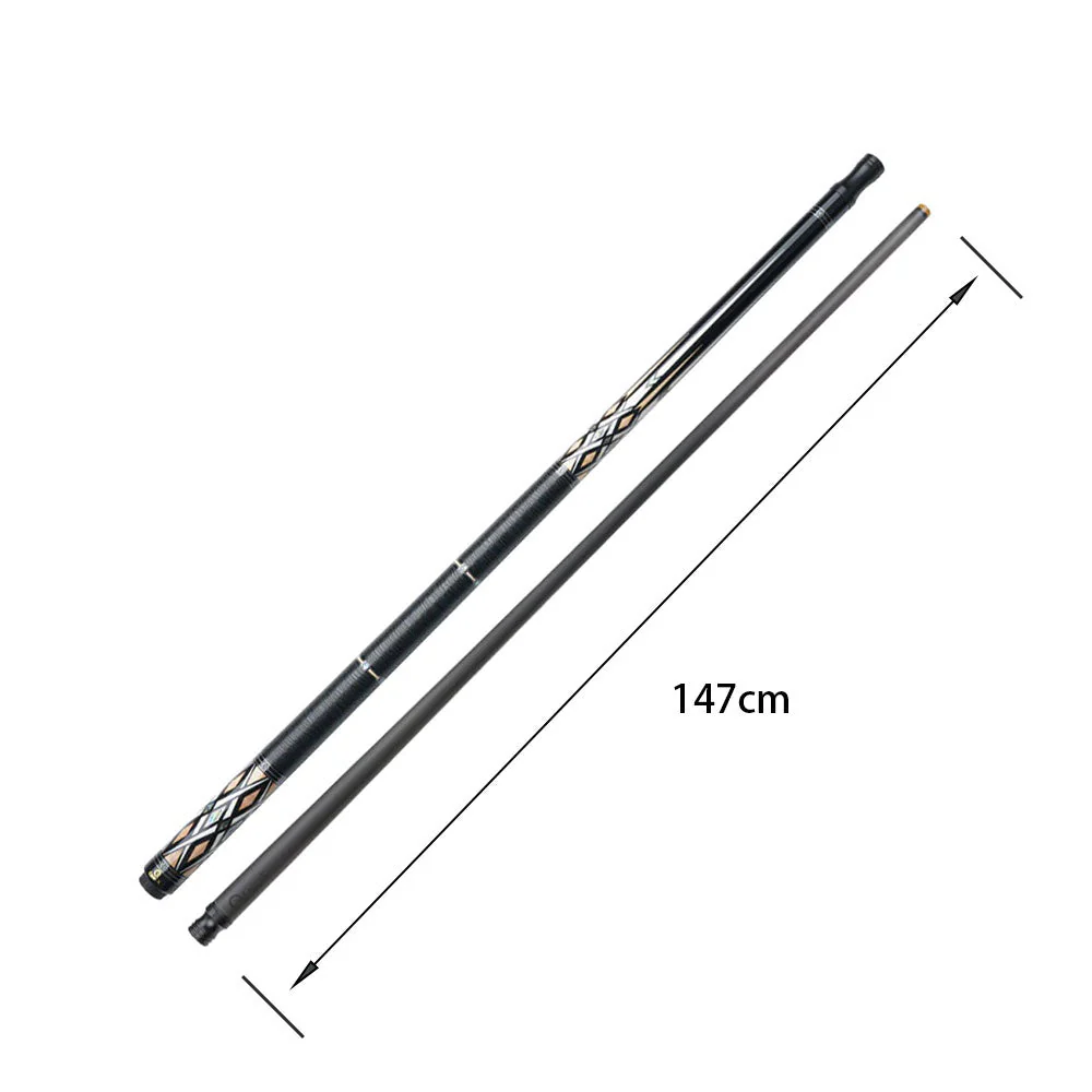 KONLLEN  Premier Professional HQ-07CF 2-Piece Pool Cue Maple Wood 18.5-20OZ Billiard Cue 147CM - Wood&Black - Image 6