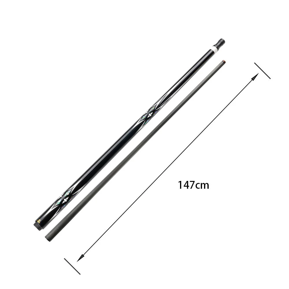 KONLLEN  Premier Professional HQ-07DF 2-Piece Pool Cue Maple Wood 18.5-20OZ Billiard Cue 147CM - Blue&Black - Image 6