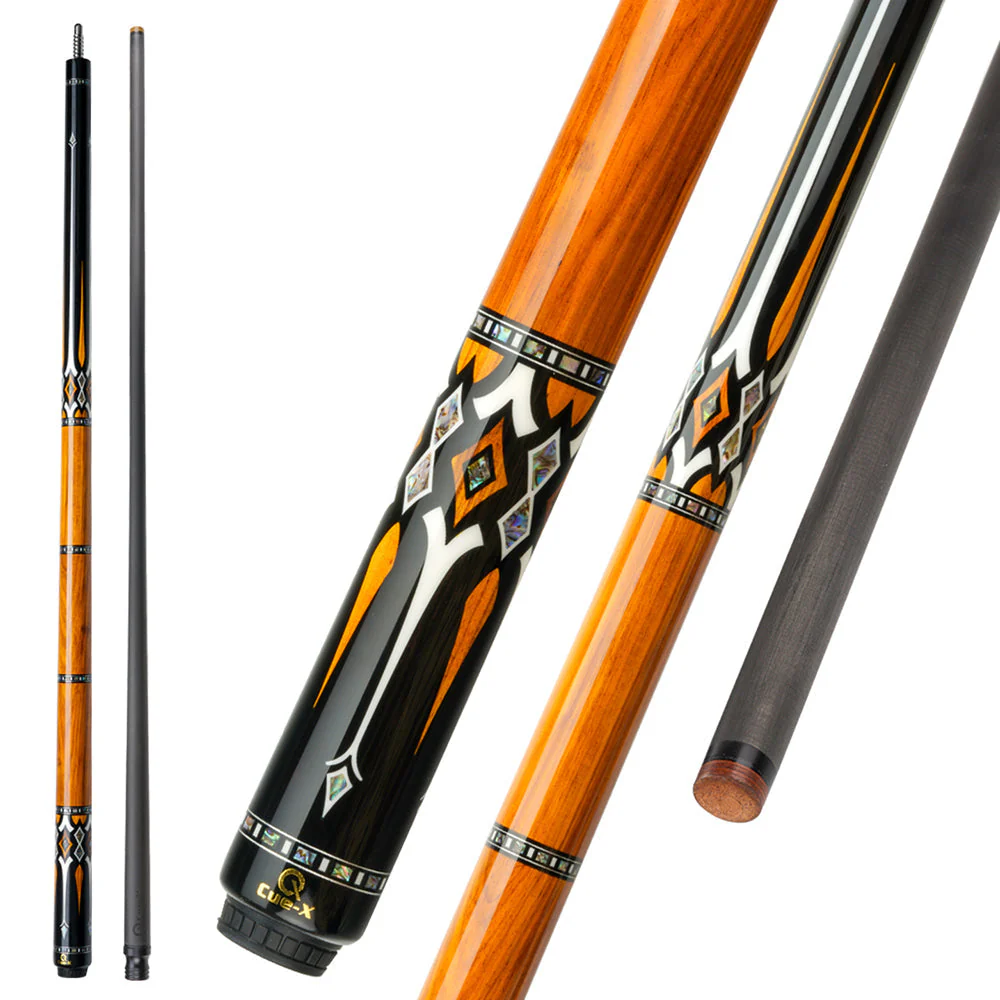 KONLLEN  Premier Professional HQ-08F 2-Piece Pool Cue Ebony Wood 18.5-20OZ Billiard Cue 147CM - Brown&Black - Image 2