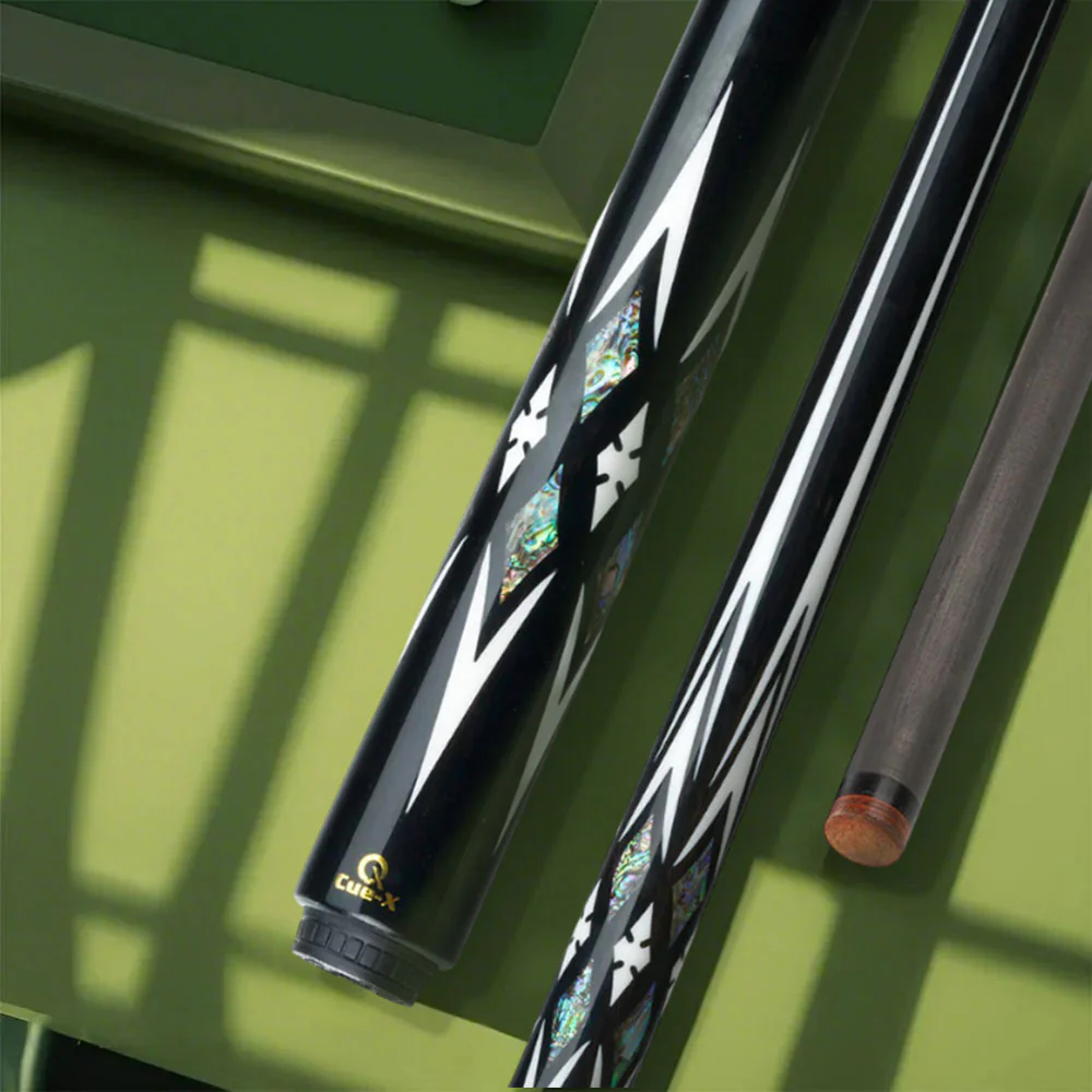 KONLLEN  Premier Professional HQ-11F 2-Piece Pool Cue Ebony Wood 18.5-20OZ Billiard Cue 147CM - Green&Black - Image 8
