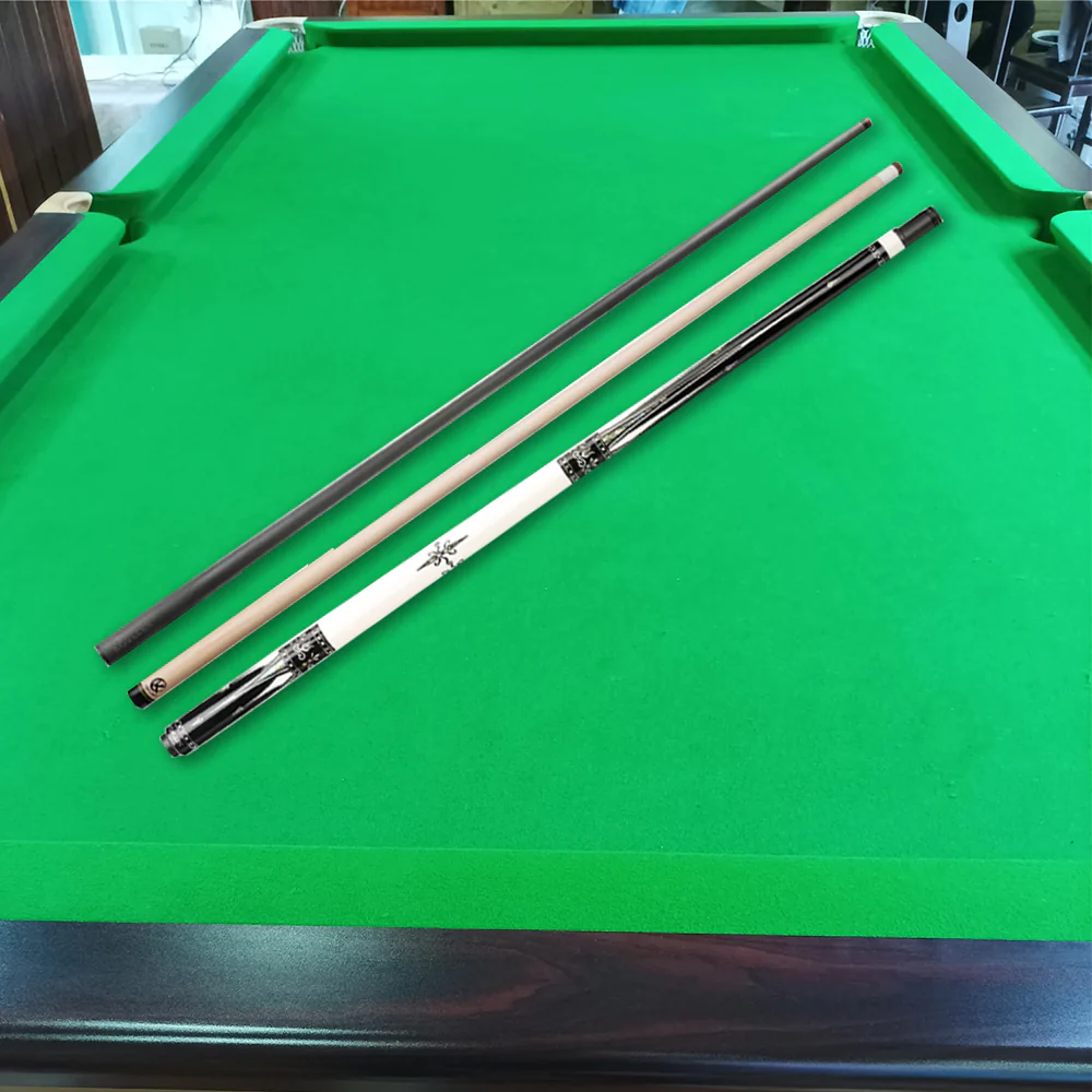 KONLLEN  Premier Professional KL-01WR 18.5-20OZ 2-Piece Pool Cue Ebony Wood 147CM Billiard Cue - White&Black - Image 2