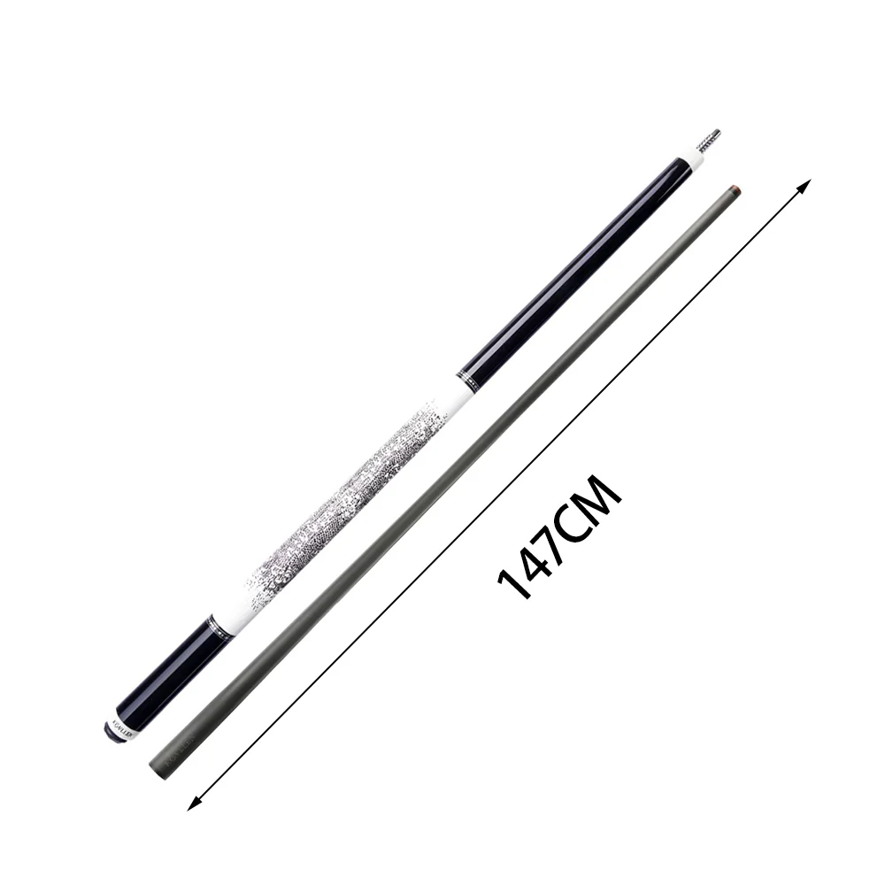 KONLLEN  Premier Professional KL-12WF 18.5-20OZ 2-Piece Pool Cue Maple Wood 147CM Billiard Cue - White&Black - Image 6