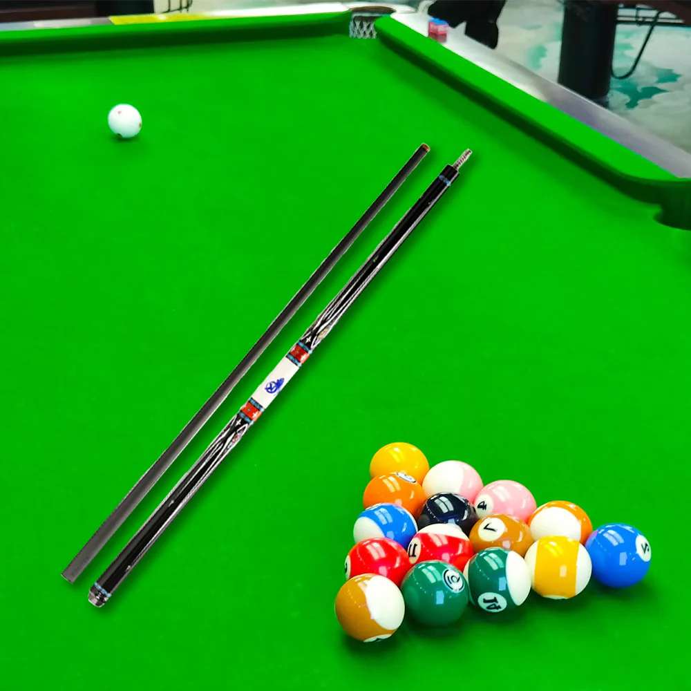 KONLLEN  Premier Professional KL-A1 18.5-20OZ 2-Piece Pool Cue Maple Wood 147CM Billiard Cue - Blue&White&Red - Image 3