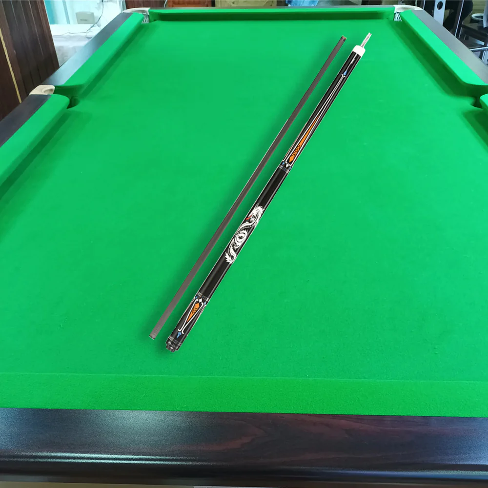 KONLLEN  Premier Professional LW-1 Lowversion 18.5-20OZ 2-Piece Pool Cue Maple Wood 147CM Billiard Cue - Orange&Black - Image 2