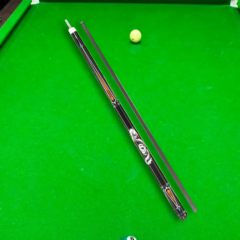 KONLLEN  Premier Professional LW-1 Lowversion 18.5-20OZ 2-Piece Pool Cue Maple Wood 147CM Billiard Cue - Orange&Black - Image 3