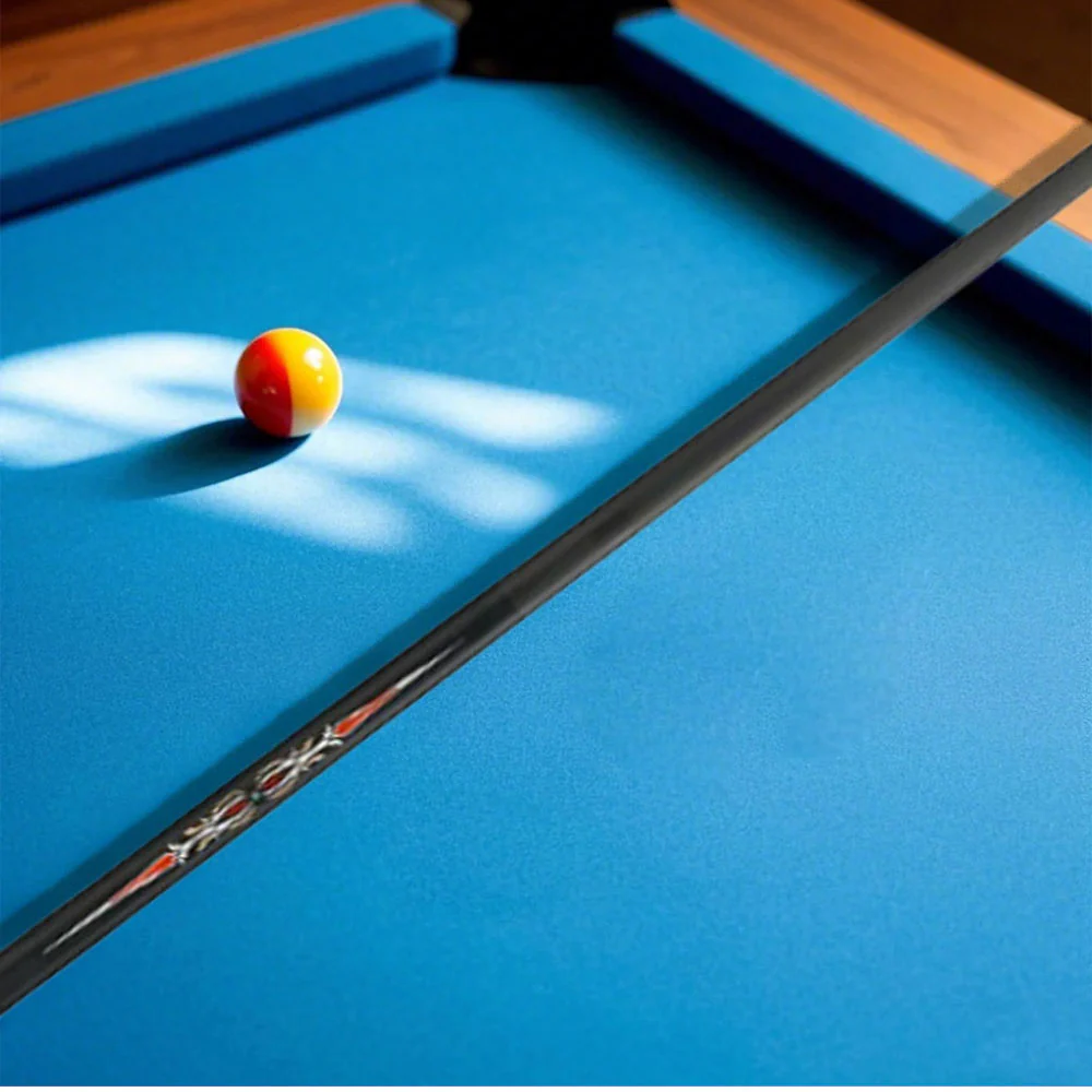 KONLLEN Premier Professional LH-2 One Piece Snooker Cue Maple Wood 18.5-20OZ Billiard Cue 145cm - Red&Black - Image 7