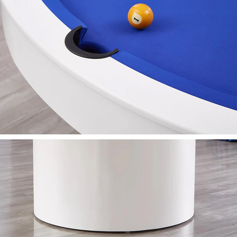 CUETIQ L042 Marble 140cm Diameter 2-IN-1 Round Billiard Table/ Office Desk - Image 10