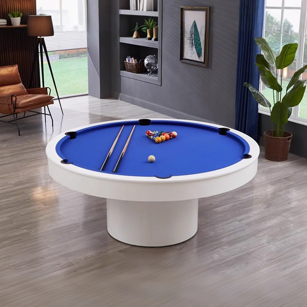 CUETIQ L042 Marble 160cm Diameter 2-IN-1 Round Billiard Table/ Office Desk - Image 36