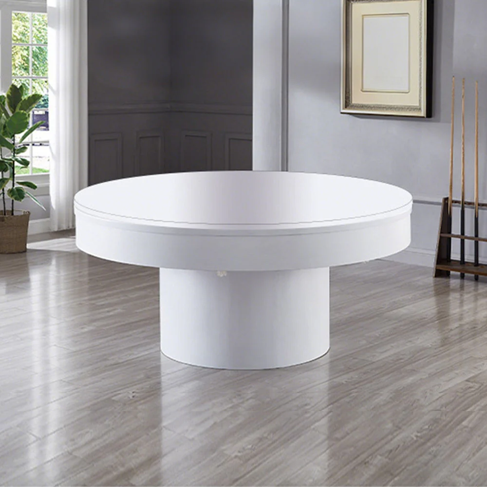 CUETIQ L042 Marble 160cm Diameter 2-IN-1 Round Billiard Table/ Office Desk - Image 13