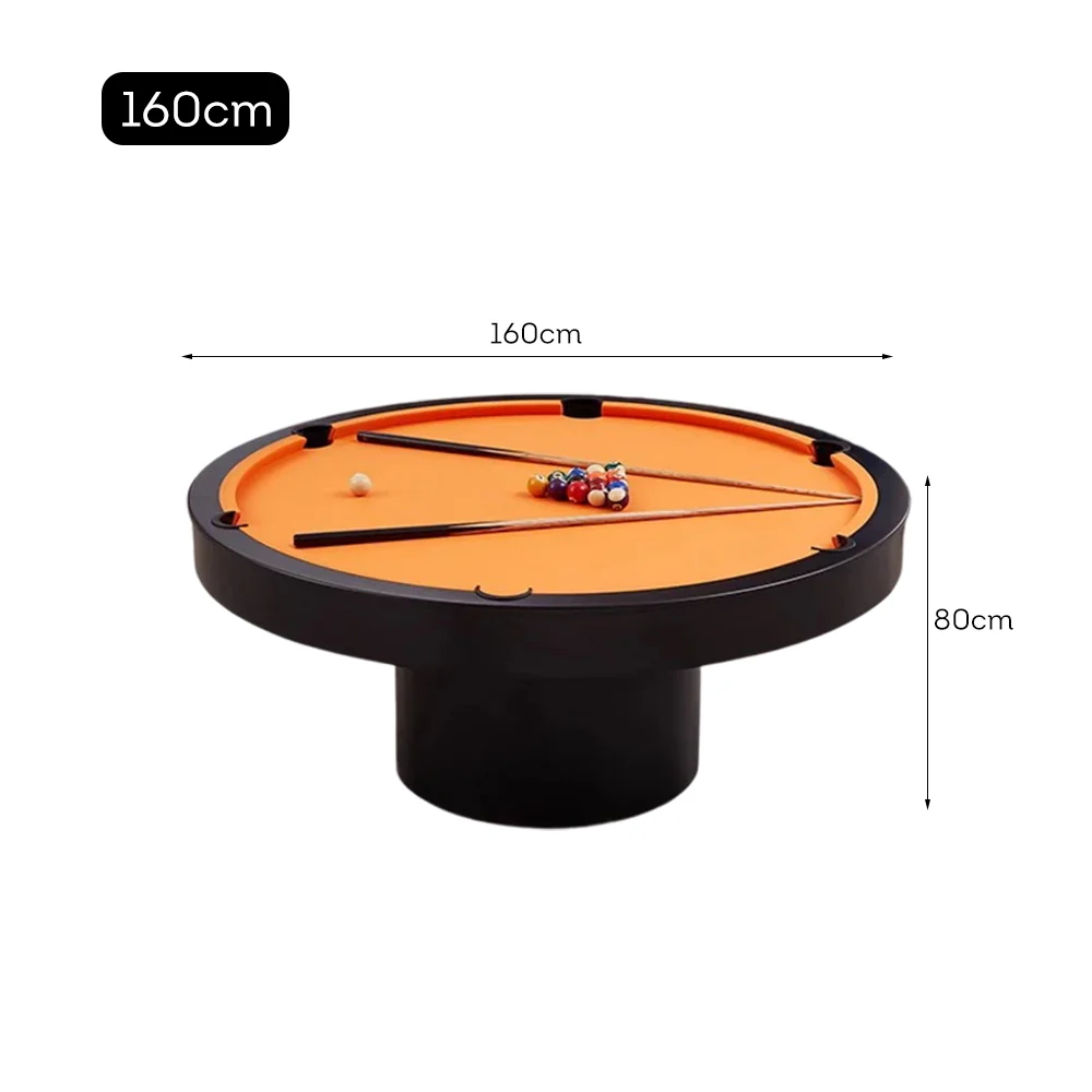 CUETIQ L042 Marble 160cm Diameter 2-IN-1 Round Billiard Table/ Office Desk - Image 45