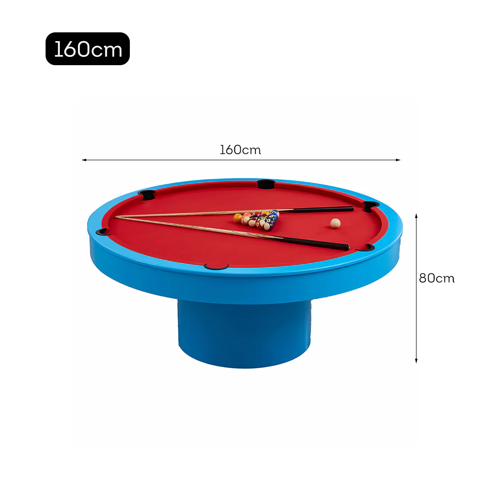 CUETIQ L042 Marble 160cm Diameter 2-IN-1 Round Billiard Table/ Office Desk - Image 46