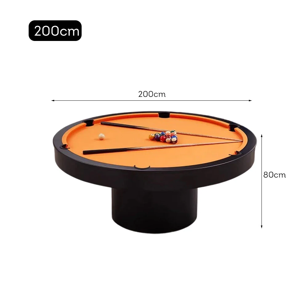 CUETIQ L042 200cm Diameter 2-IN-1 Round Billiard Table/ Office Desk - Image 21