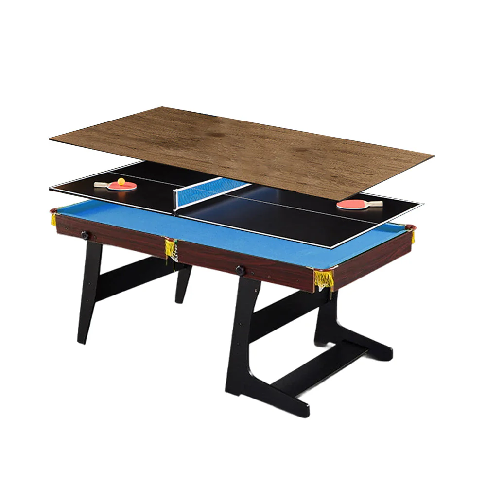 CUETIQ GTF003 5FT/6FT 3-IN-1 Billiard Table/ Ping-pong Table/ Office Desk Foldable Design - Image 6