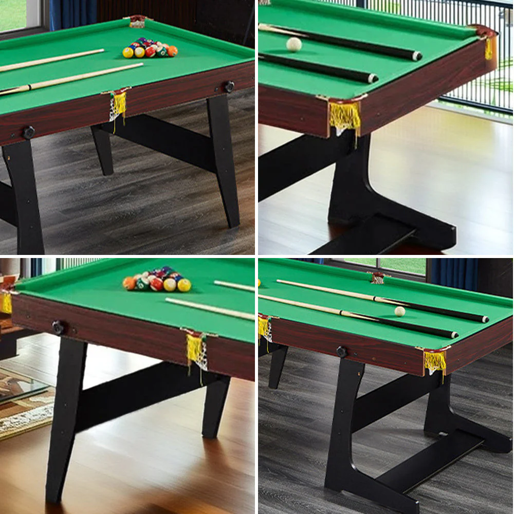 CUETIQ GTF003 5FT/6FT 3-IN-1 Billiard Table/ Ping-pong Table/ Office Desk Foldable Design - Image 9