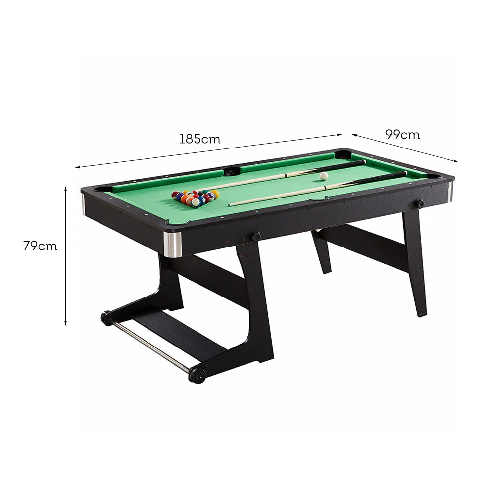 CUETIQ GTF009 6FT 3-IN-1 Billiard Table/ Ping-pong Table/ Office Desk Foldable Design - Image 36