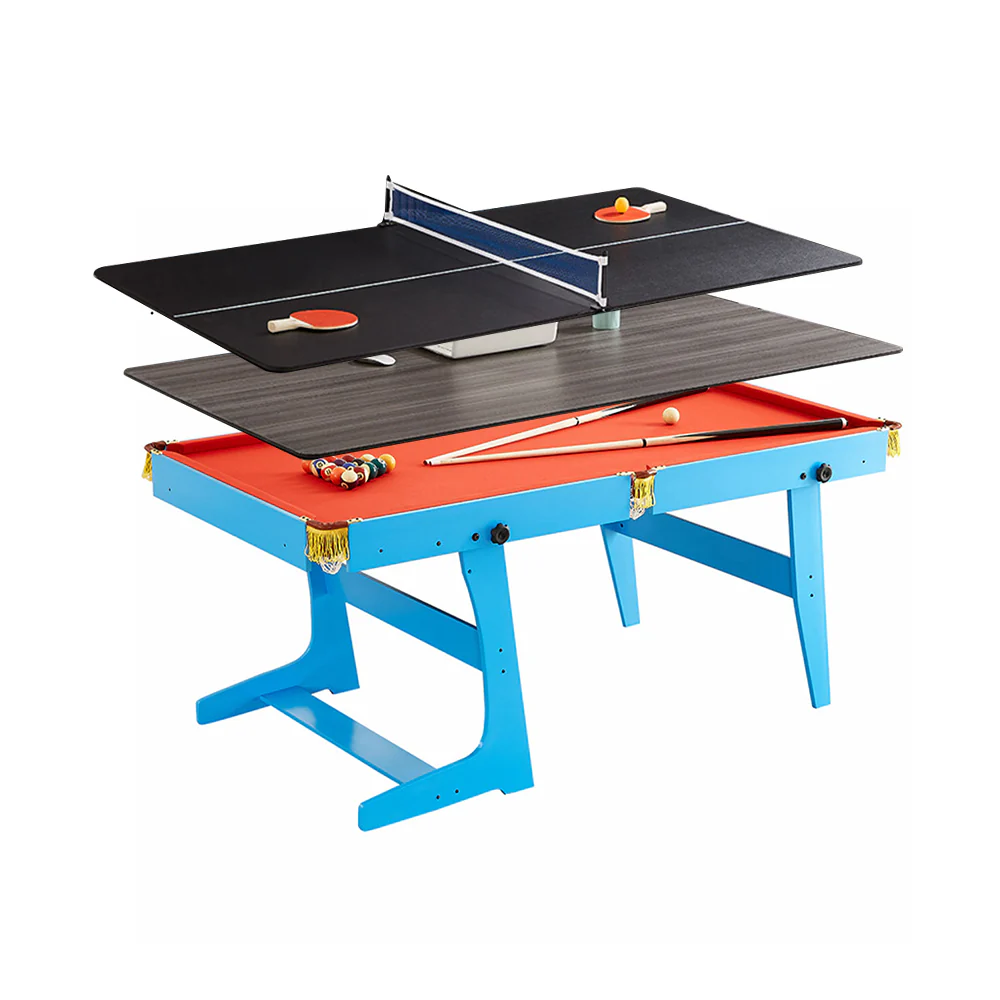 CUETIQ GTF009 6FT 3-IN-1 Billiard Table/ Ping-pong Table/ Office Desk Foldable Design - Image 46