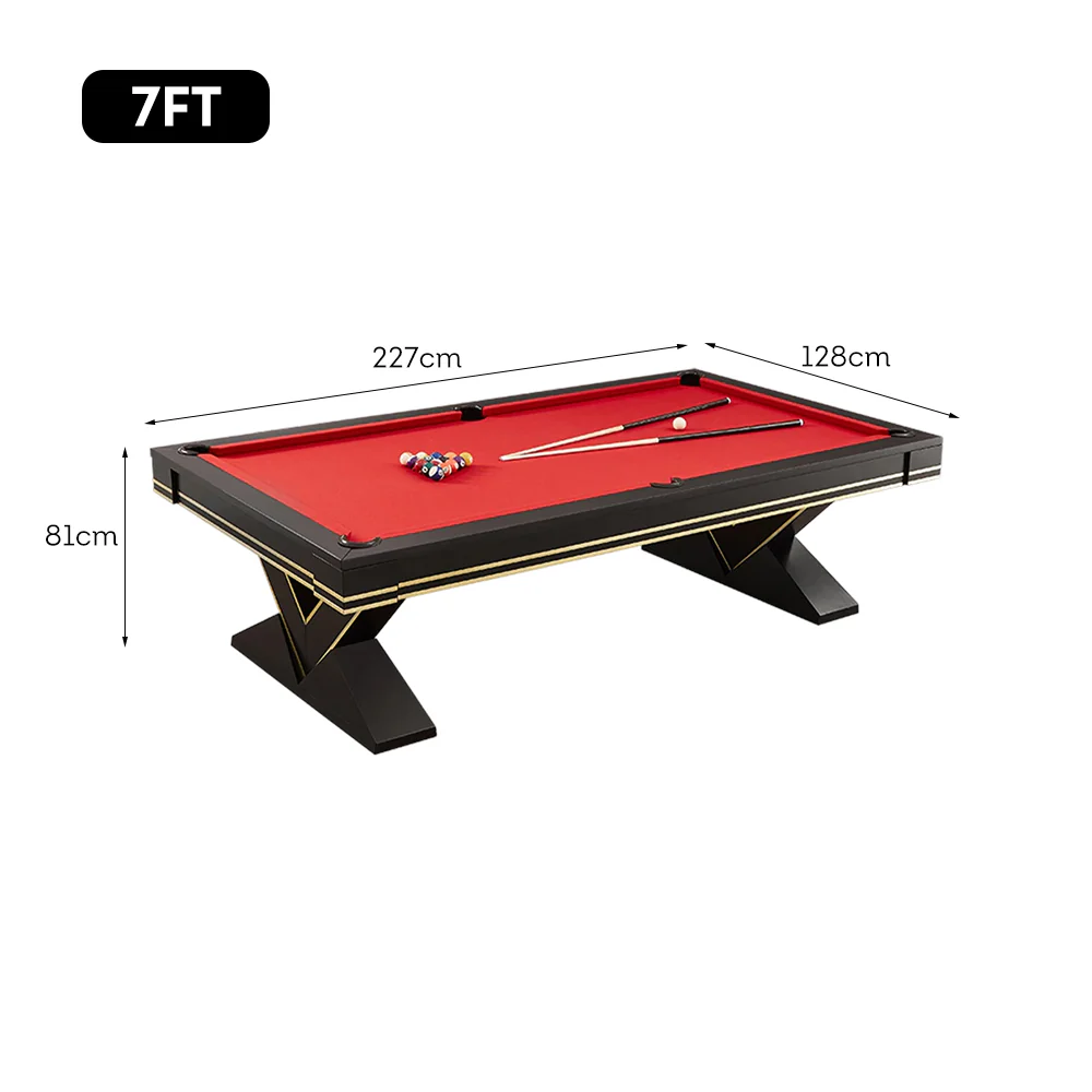 CUETIQ L001 7/8/9FT 3-IN-1  Slate Billiard Table/ Ping-pong Table/ Office Desk Solid Wood Frame - Image 14