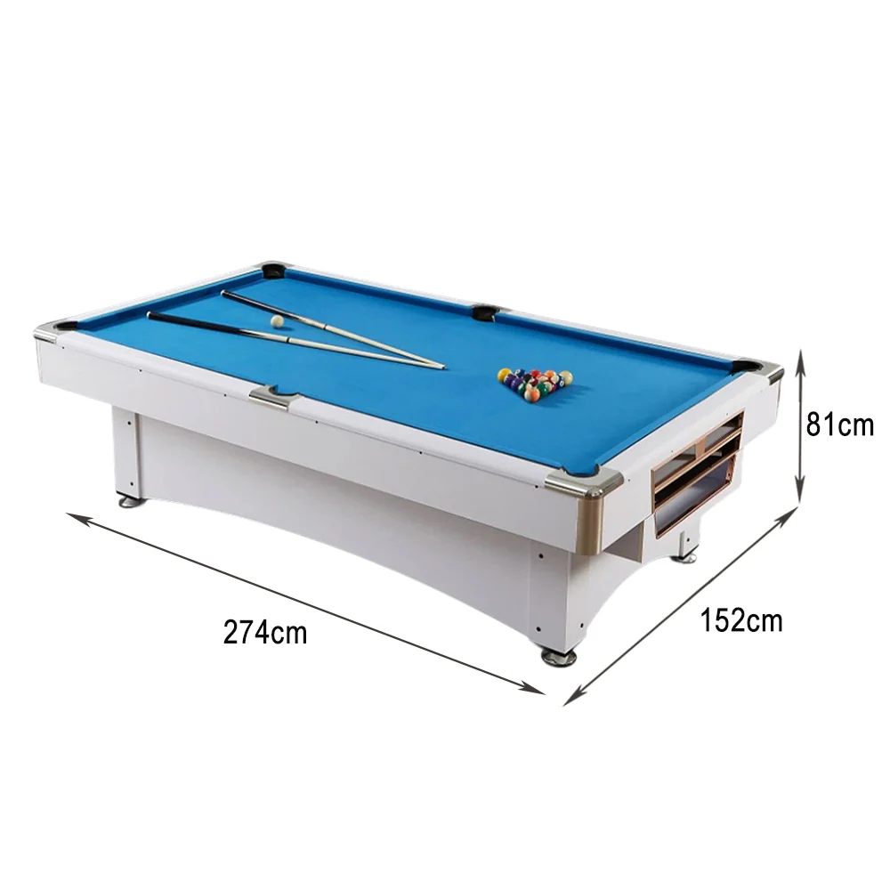 CUETIQ GTMDF004 9FT MDF 3IN1 Billiard Table / Ping-Pong Table/ Office Desk - Image 7