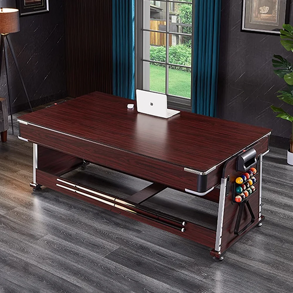 CUETIQ GTM001 7FT 4IN1 Billiard Table/ Ping-pong Table/ Office Table/Air Hockey - Brown - Image 11