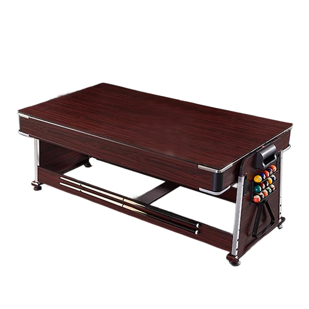 CUETIQ GTM001 7FT 4IN1 Billiard Table/ Ping-pong Table/ Office Table/Air Hockey - Brown - Image 3