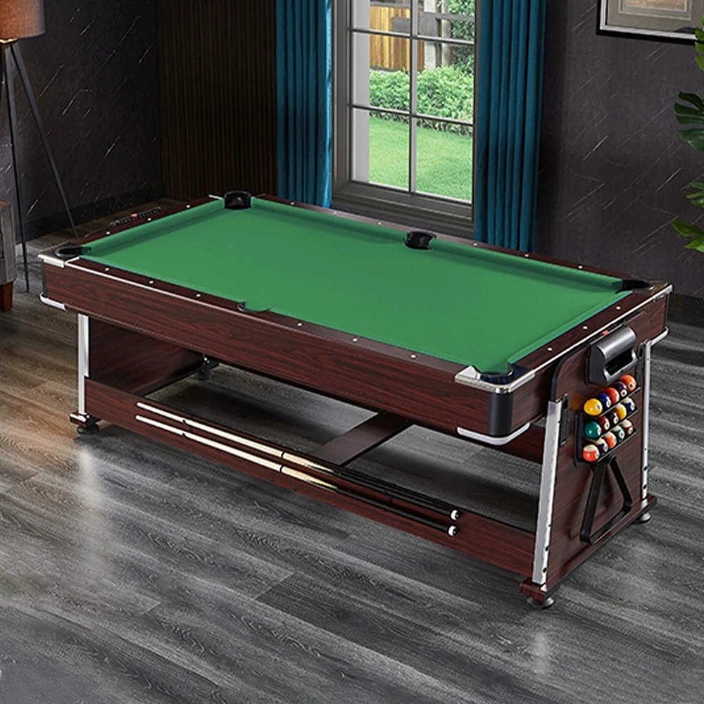CUETIQ GTM001 7FT 4IN1 Billiard Table/ Ping-pong Table/ Office Table/Air Hockey - Brown - Image 9