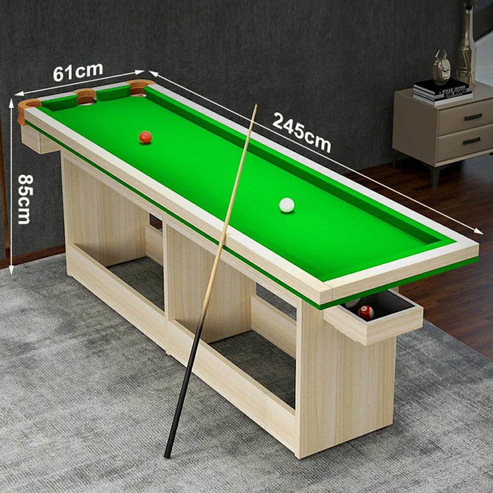 CUETIQ  2-IN-1 MDF Billiard Training Table/Dining Table Auto Ball Return Pool Table - Green - Image 7