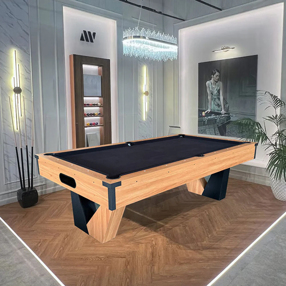 CUETIQ 9FT MDF Billiard Table V-Frame Design W/ Accessories - Image 2