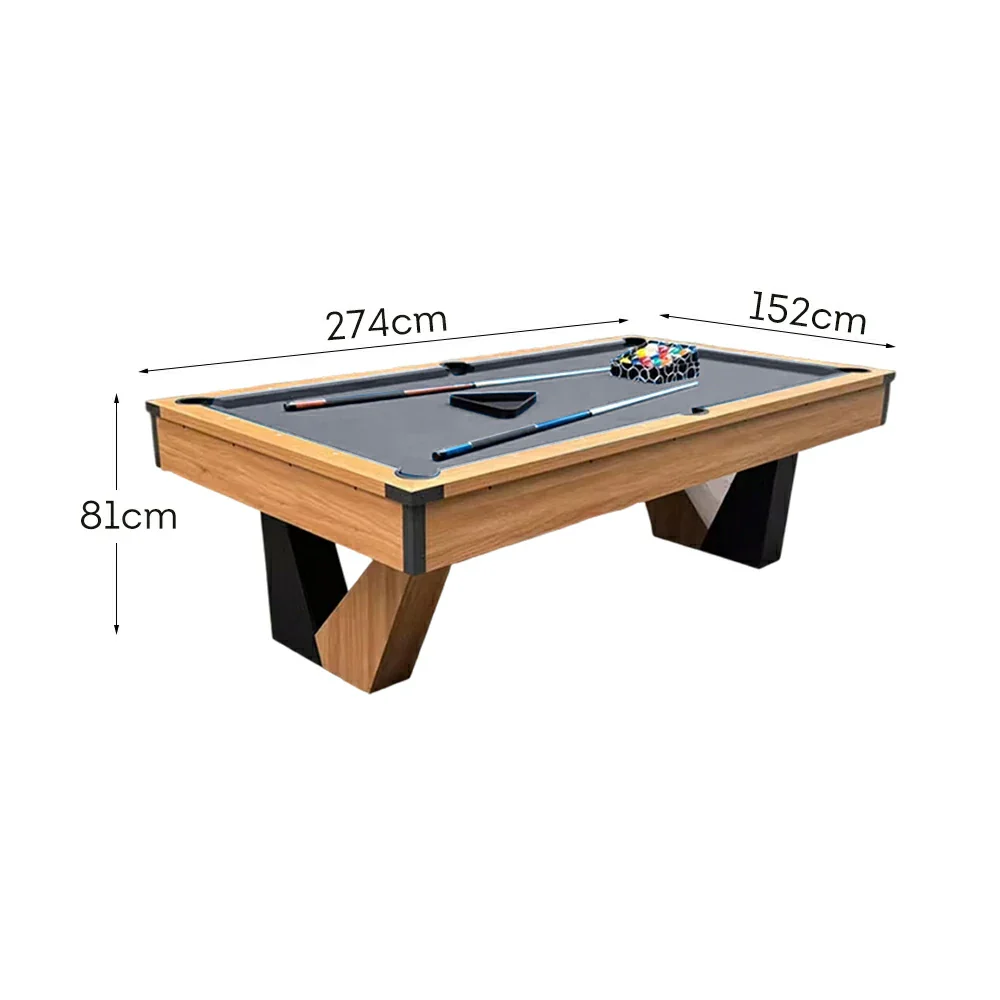 CUETIQ 9FT MDF Billiard Table V-Frame Design W/ Accessories - Image 20