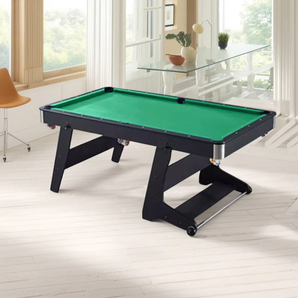 CUETIQ TEFOLD 6FT Green&Blue MDF Foldable Billiard Table Free Accessories - Image 6
