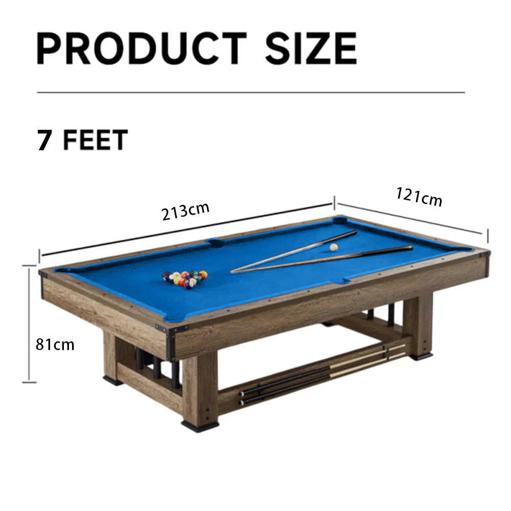 CUETIQ TE 3-IN-1 7FT Black&Blue MDF Billiard Table Free Accessories - Image 12