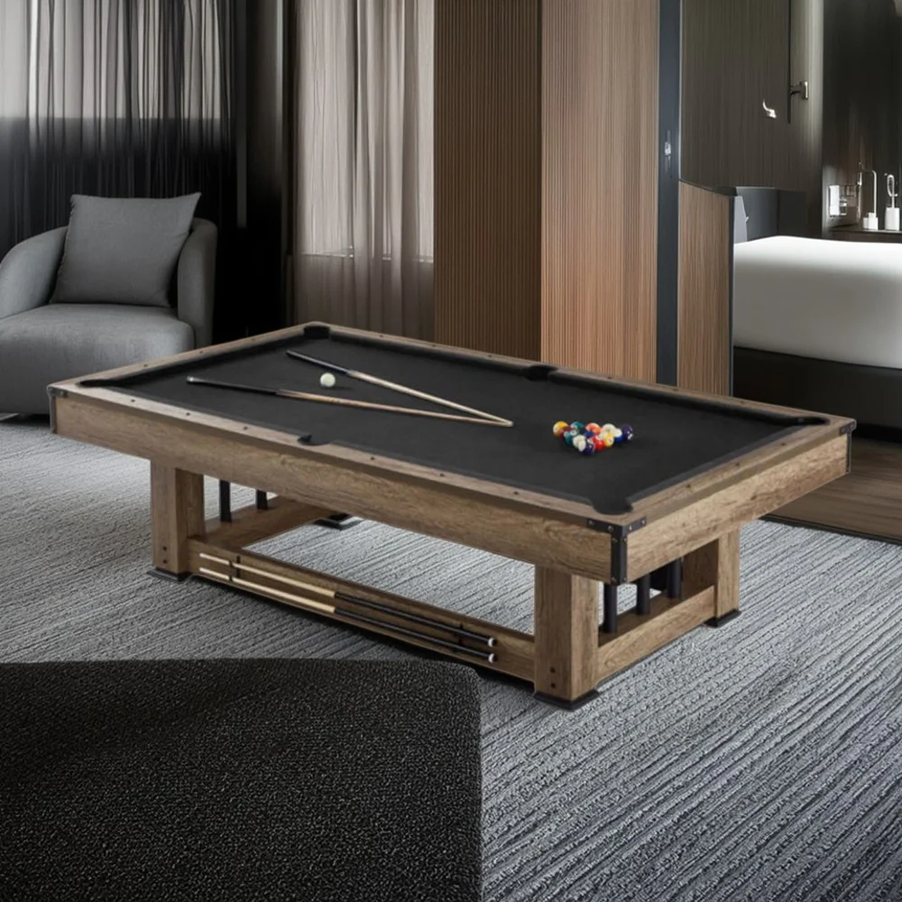 CUETIQ TE 3-IN-1 7FT Black&Blue MDF Billiard Table Free Accessories - Image 2
