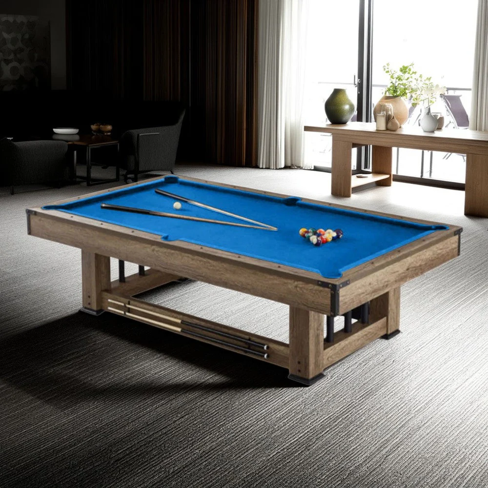 CUETIQ TE 3-IN-1 7FT Black&Blue MDF Billiard Table Free Accessories - Image 4