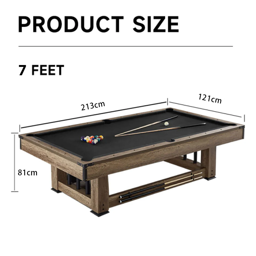 CUETIQ TE 3-IN-1 7FT Black&Blue MDF Billiard Table Free Accessories - Image 6