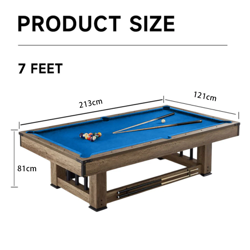 CUETIQ TE 3-IN-1 7FT Black&Blue MDF Billiard Table Free Accessories - Image 7