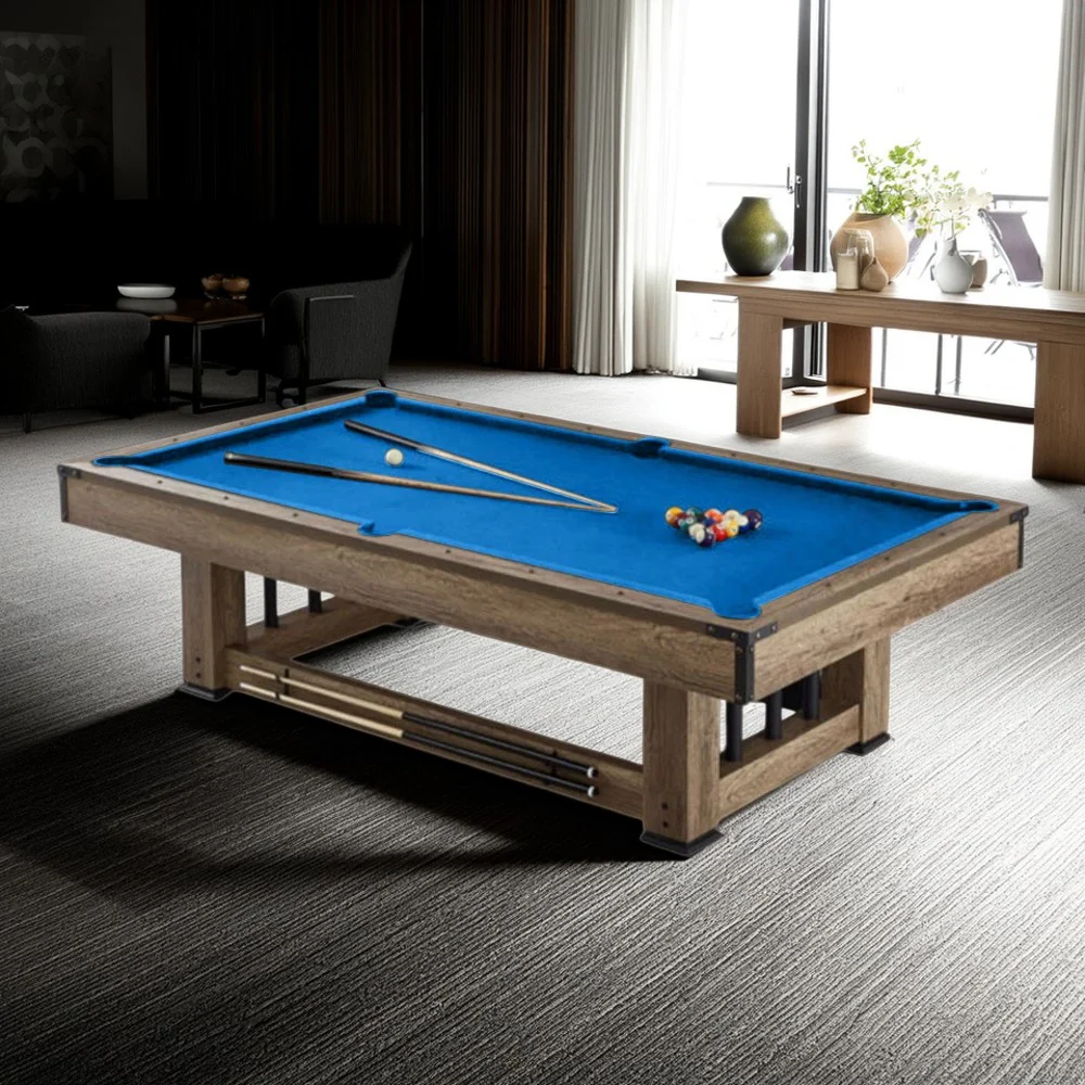 CUETIQ TE 3-IN-1 7FT Black&Blue MDF Billiard Table Free Accessories - Image 9