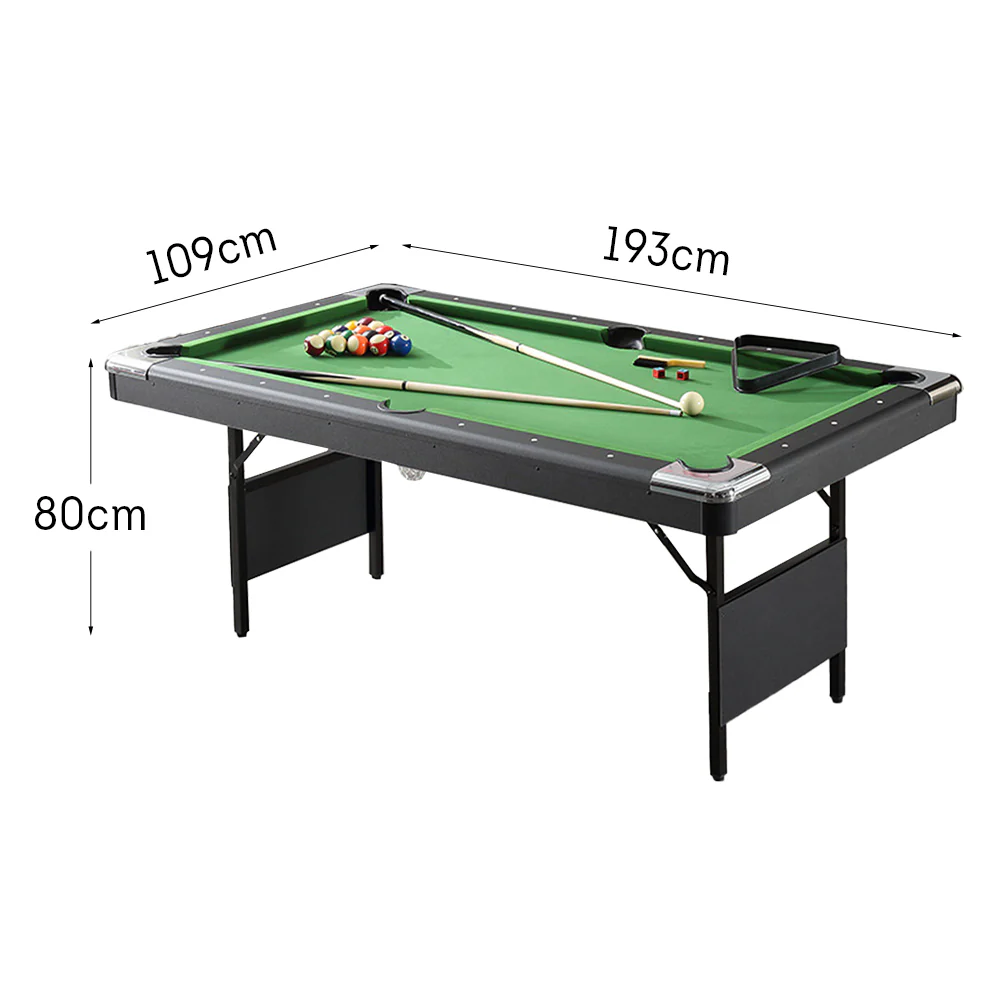 CUETIQ 6FT Foldable Pool Table Billiard Table Free Accessory Zero Setup - Image 11