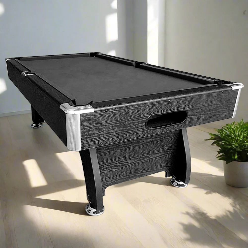 CUETIQ 7FT MDF Pool Snooker Billiard Table with Accessories Pack - Black Frame - Image 15