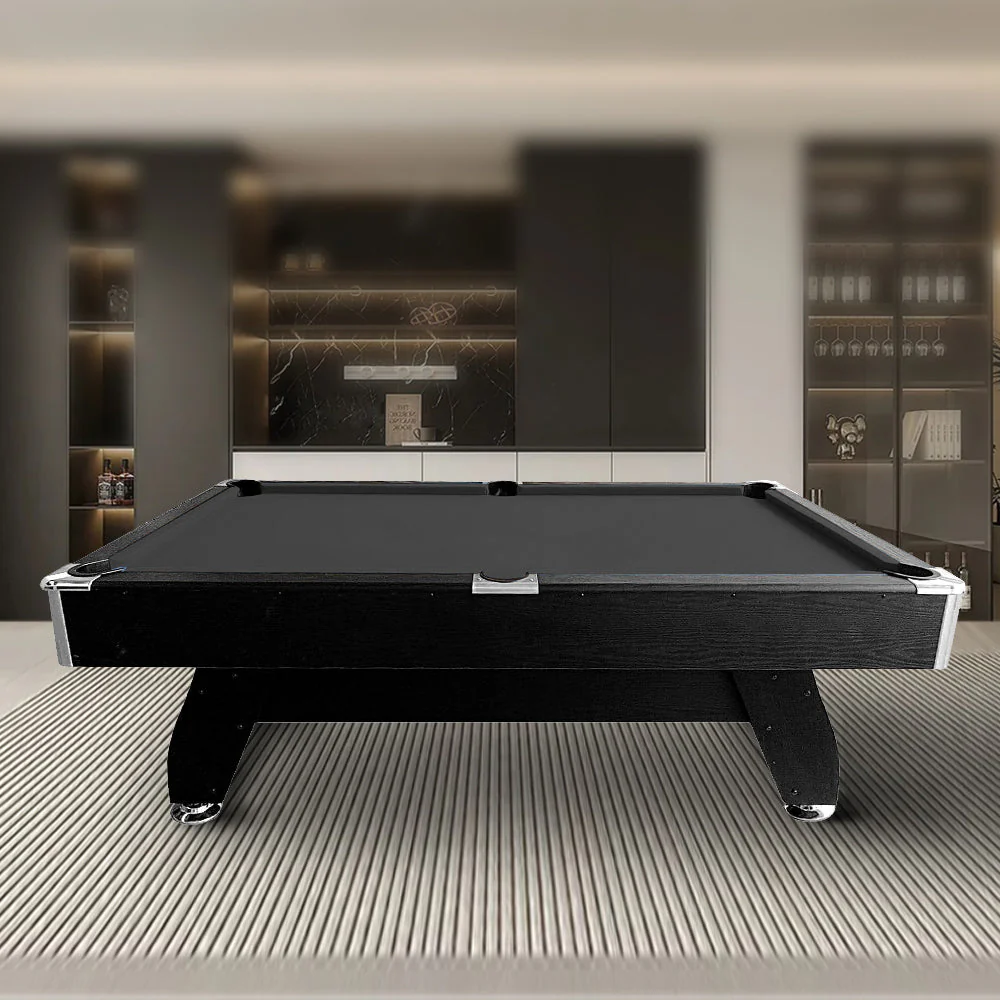 CUETIQ 7FT MDF Pool Snooker Billiard Table with Accessories Pack - Black Frame - Image 16