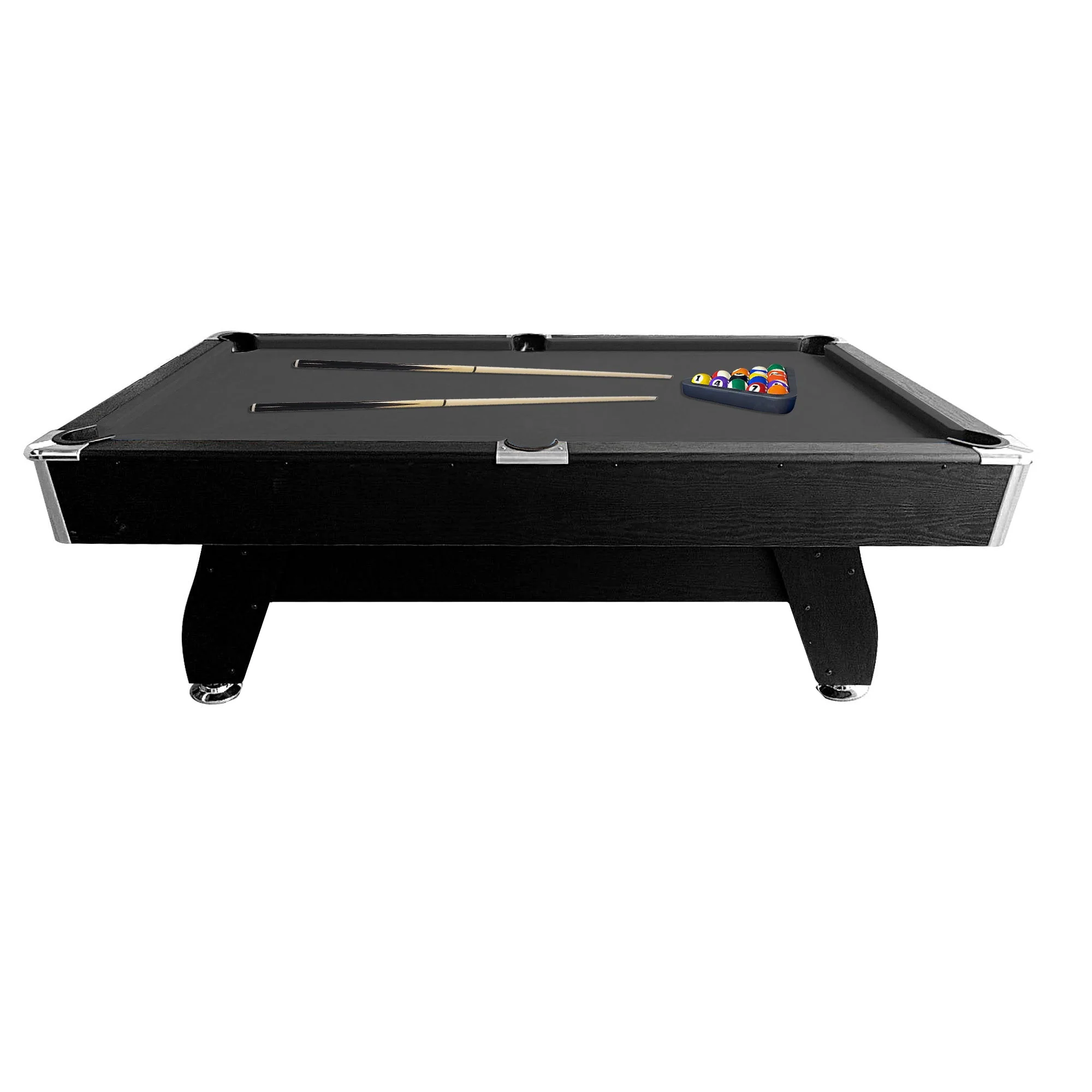 CUETIQ 7FT MDF Pool Snooker Billiard Table with Accessories Pack - Black Frame - Image 21