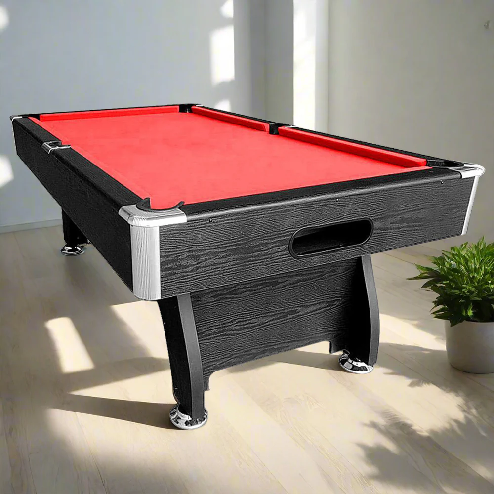 CUETIQ 7FT MDF Pool Snooker Billiard Table with Accessories Pack - Black Frame - Image 23