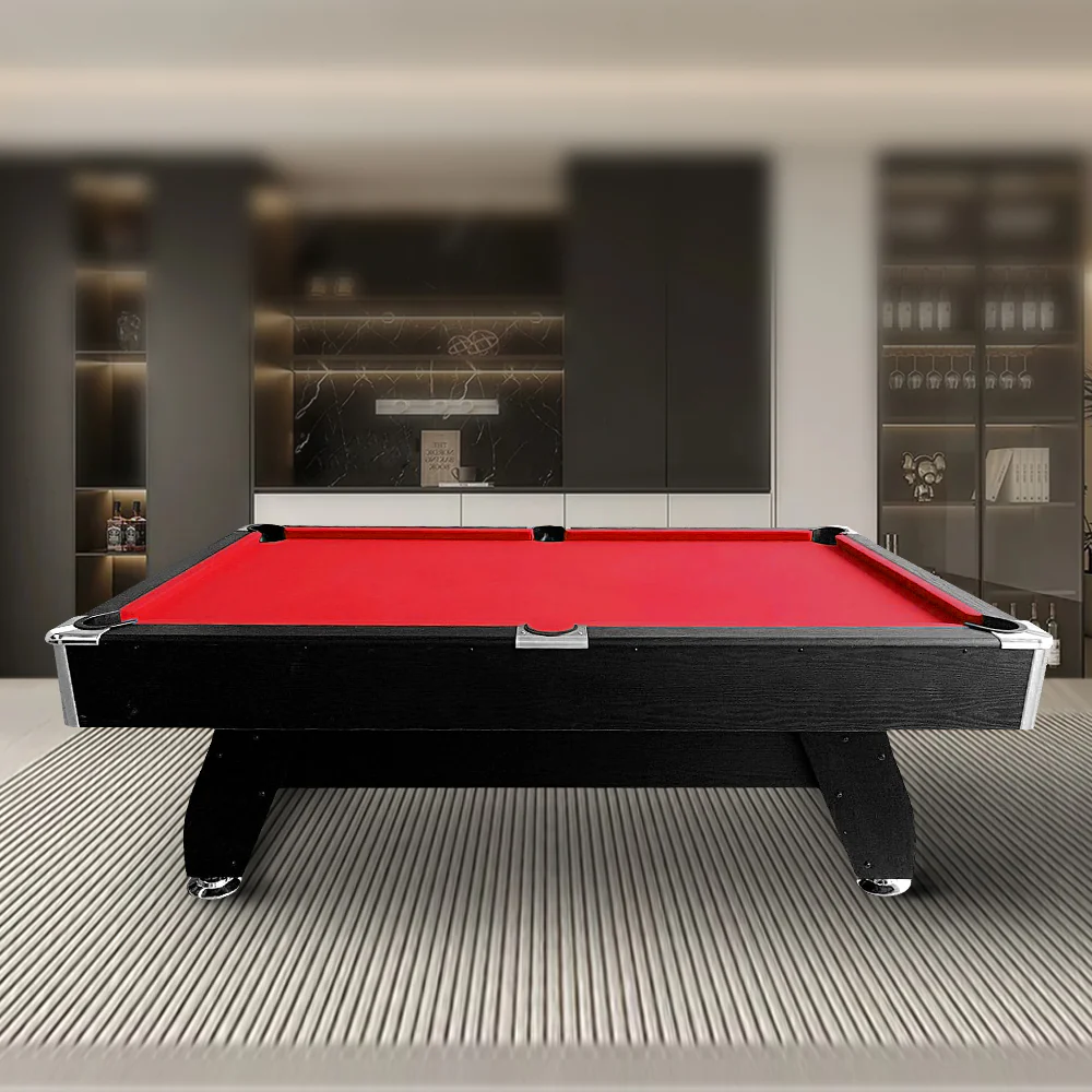 CUETIQ 7FT MDF Pool Snooker Billiard Table with Accessories Pack - Black Frame - Image 24
