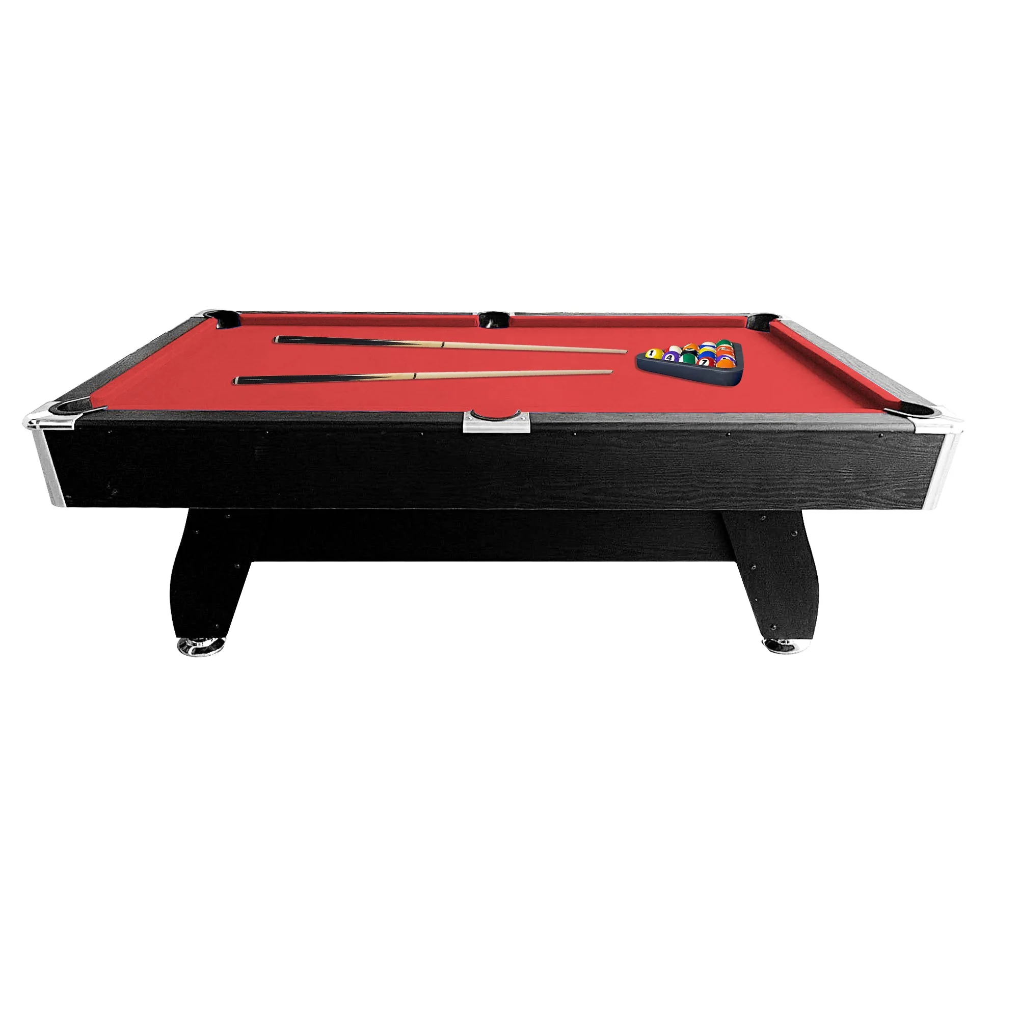 CUETIQ 7FT MDF Pool Snooker Billiard Table with Accessories Pack - Black Frame - Image 27