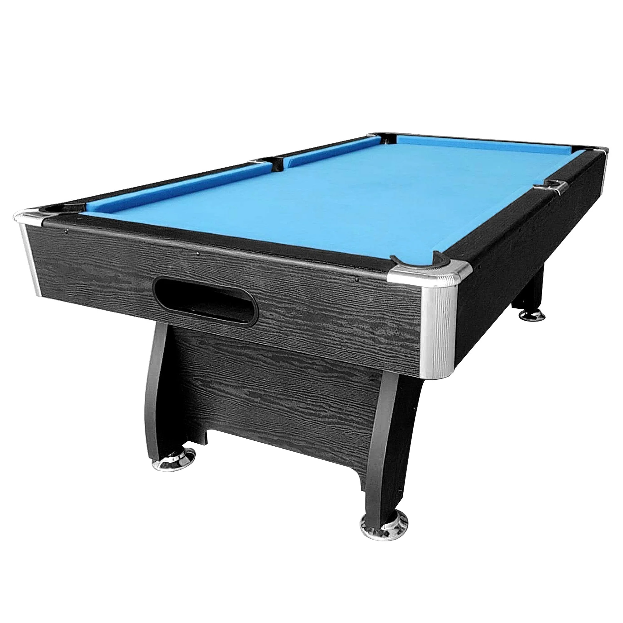 CUETIQ 7FT MDF Pool Snooker Billiard Table with Accessories Pack - Black Frame - Image 5