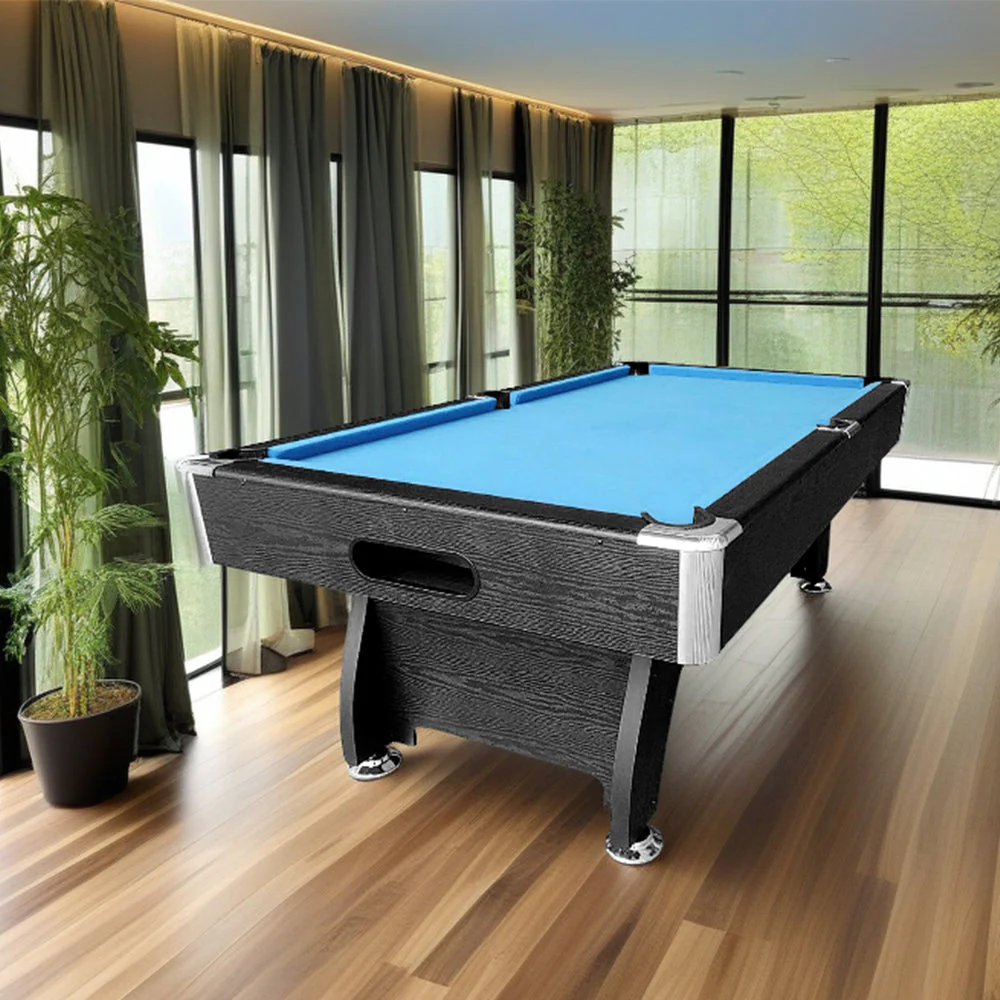 CUETIQ 8FT MDF Black Frame Pool Snooker Billiard Table with Accessories Pack - Image 11