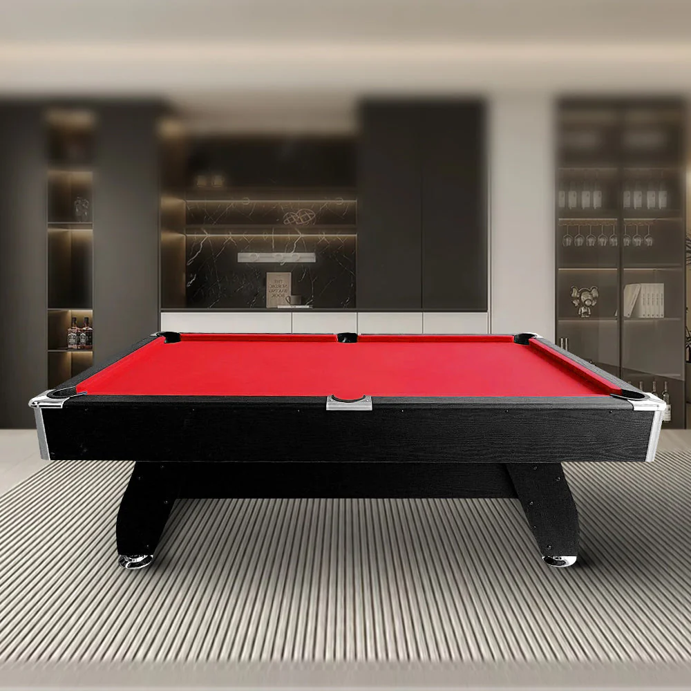 CUETIQ 8FT MDF Black Frame Pool Snooker Billiard Table with Accessories Pack - Image 17