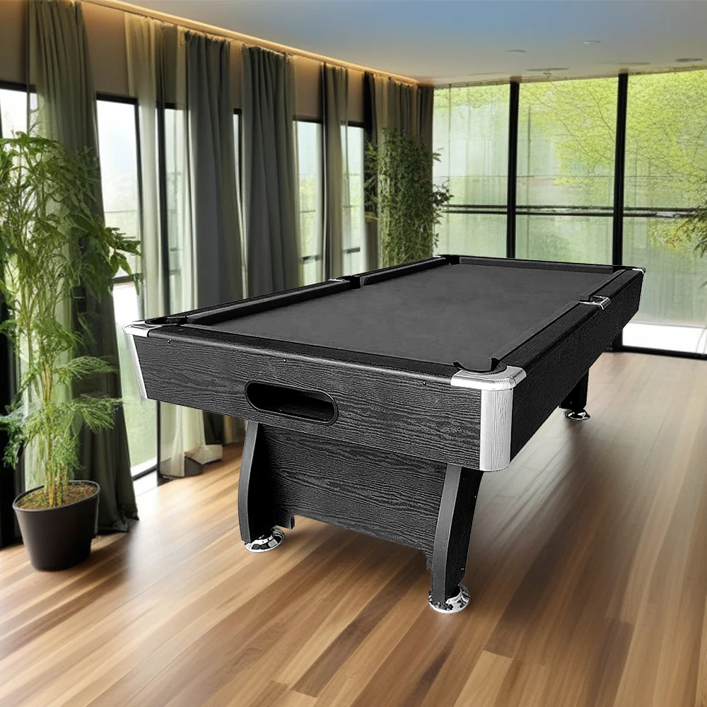 CUETIQ 8FT MDF Black Frame Pool Snooker Billiard Table with Accessories Pack - Image 22