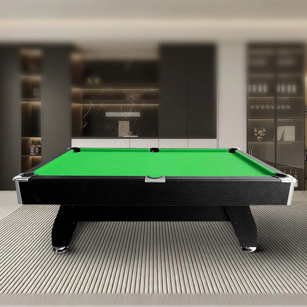 CUETIQ 8FT MDF Black Frame Pool Snooker Billiard Table with Accessories Pack - Image 3