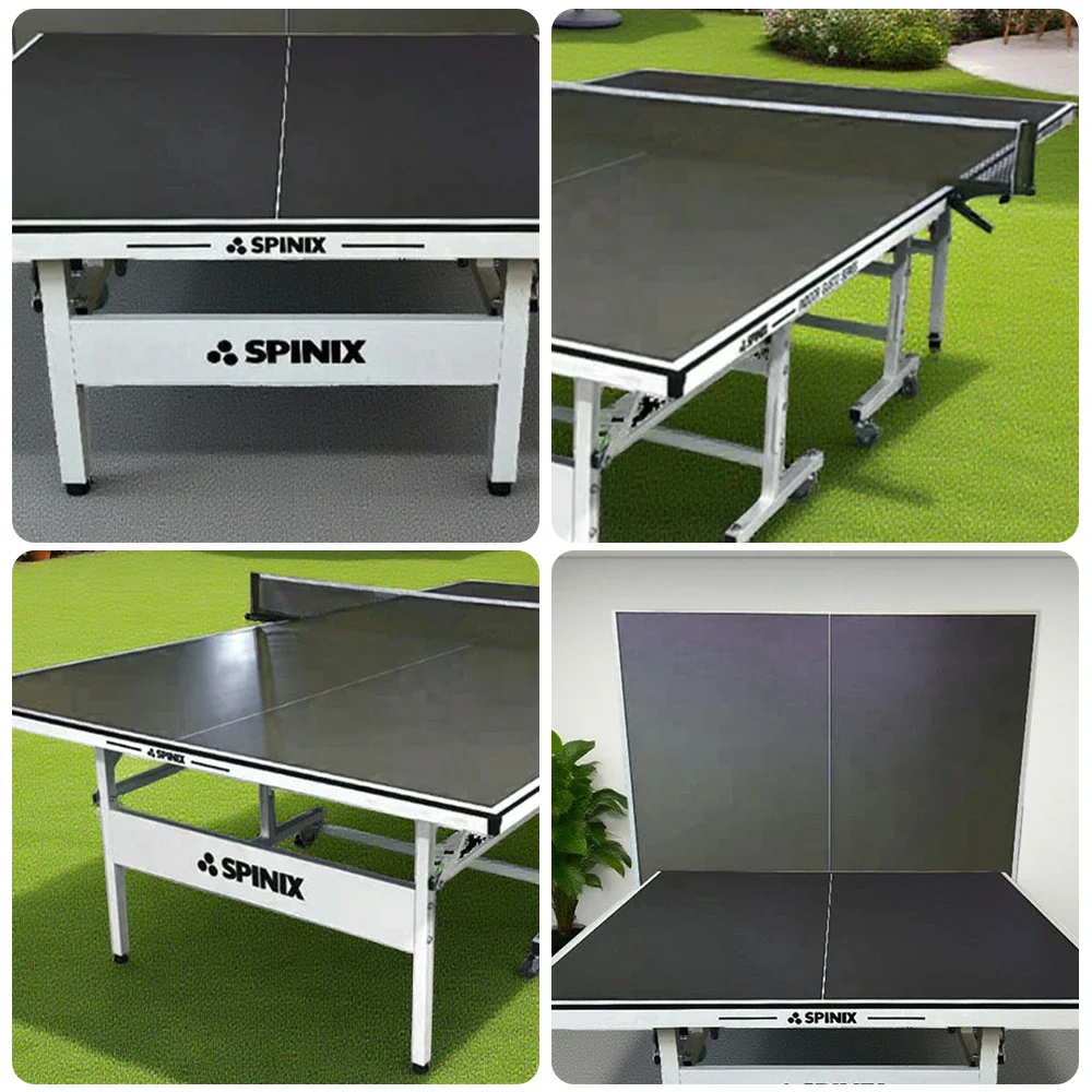 SPINIX Rollaway 13mm Indoor Black&Blue  Foldable Solo Play Table Tennis Pingpong Table-Bats Balls Net - Image 13