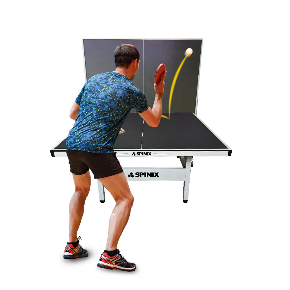SPINIX 16mm Indoor Blue Foldable Solo Play Table Tennis Pingpong Table-Bats Balls Net - Image 16