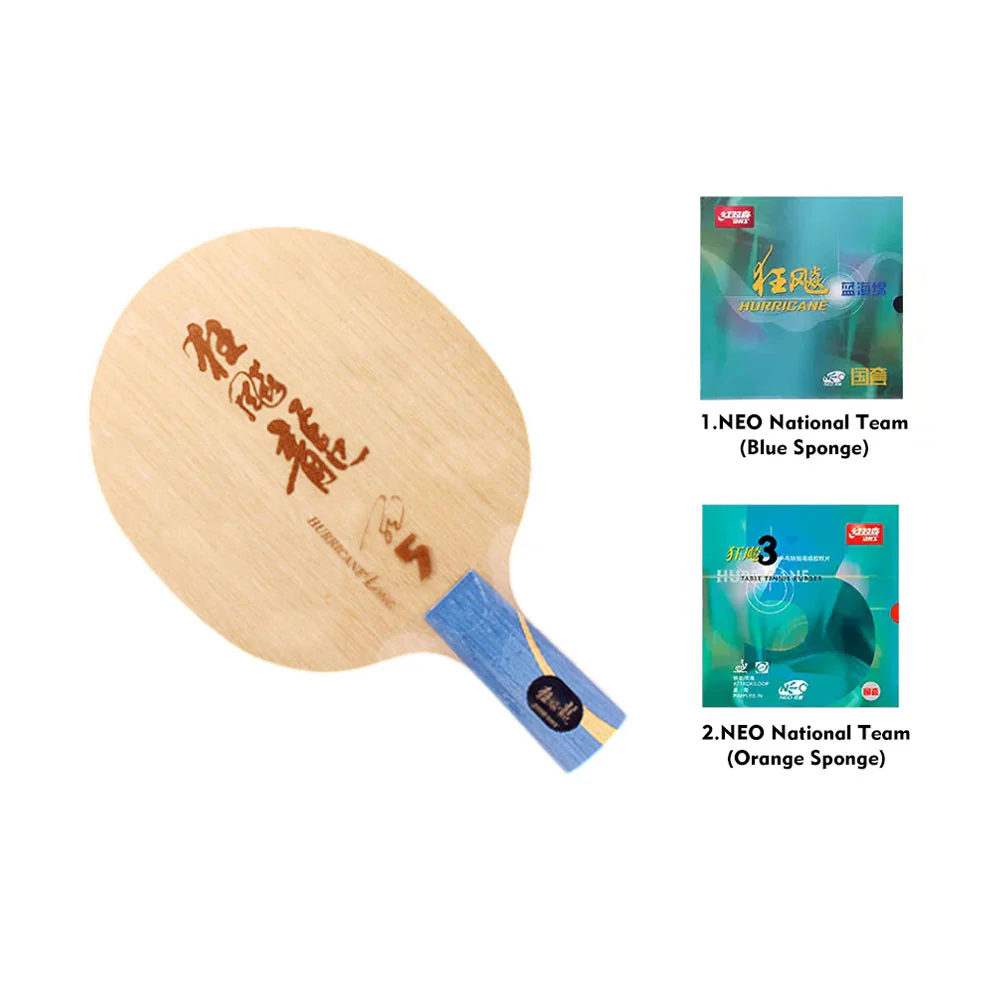 DHS L5X World Table Tennis Championships Edition Racket - Hurricane Long Blade/Rubber Set - Image 17